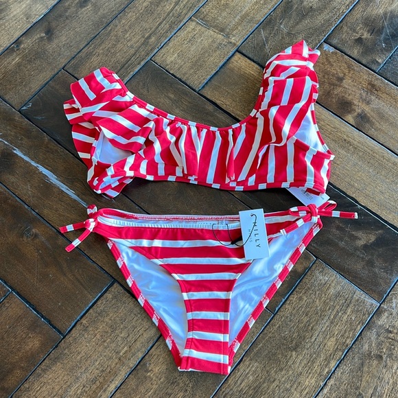 Milly Minis size 12 pinafore string two piece bikini set